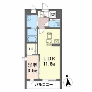 クレストI【1階】の間取り