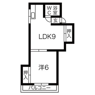 エクセランス稲島【4階】の間取り