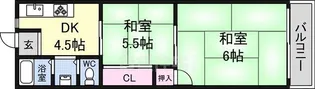 メゾン豊里【4階】の間取り