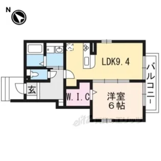 ファミーユ旭ヶ丘1【1階】の間取り