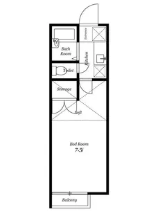フェリーチェ駅北M【2階】の間取り