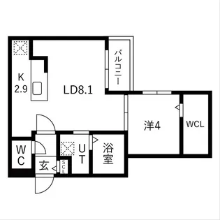 ブランシャールKAI(カイ)幌平橋【3階】の間取り