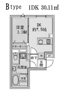 FABRIC蒲田west Residence【3階】の間取り