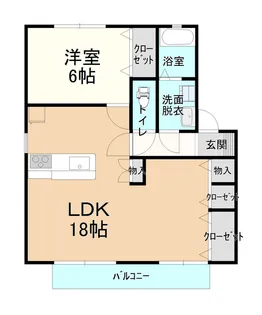 パークサイド大内【1階】の間取り