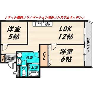 ファーストパレス【4階】の間取り