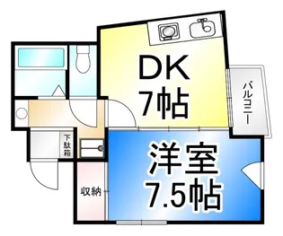 ロンドン東口ビル【4階】の間取り