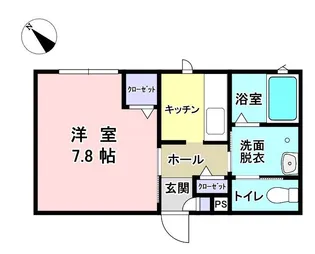 TCコート B棟【2階】の間取り