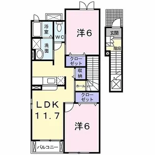 レジェンド本多【2階】の間取り