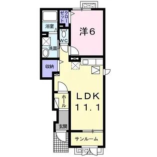 ショーケード【1階】の間取り