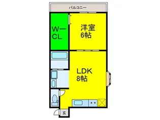バスキア【3階】の間取り