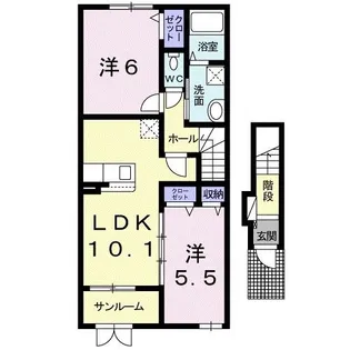 ベル クレール【2階】の間取り