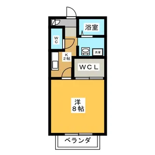 コンフォート三柿野【2階】の間取り
