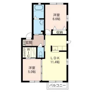 インペリアルC【1階】の間取り