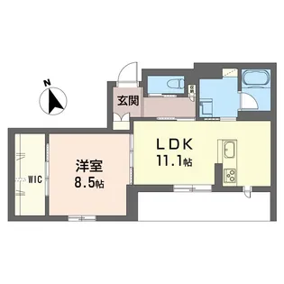 エスポワール武蔵浦和【1階】の間取り