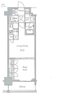 エピック東日本橋レジデンス【6階】の間取り