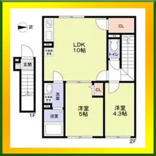 ベリエ花小金井【2階】の間取り