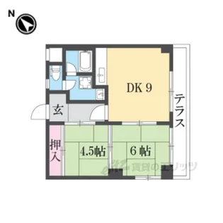 サンライズ成田【1階】の間取り