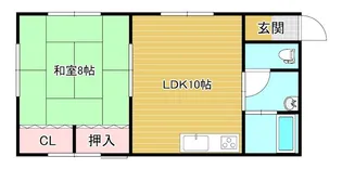 メゾンウエストタウン【2階】の間取り