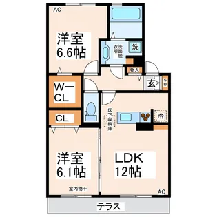 グレース ソシア【1階】の間取り