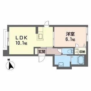 シャーメゾン・ポルト【2階】の間取り