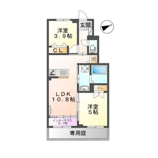 メープルガーデンi【1階】の間取り