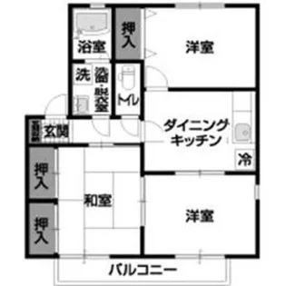 ノーウェアハイツ B棟【1階】の間取り