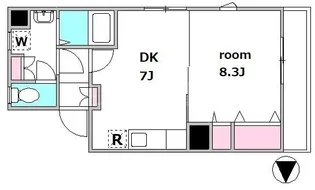 アニマール大森【3階】の間取り