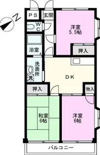 グランドールN【1階】の間取り