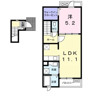 ベア フルーツ C【2階】の間取り