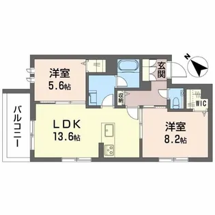 エステラス【2階】の間取り