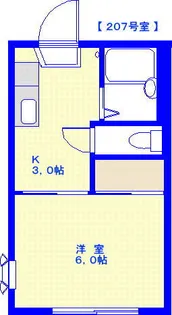 ハイツウィスタリア【1階】の間取り