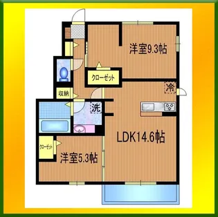 Socius田無 (D-room芝久保町5丁目)【1階】の間取り
