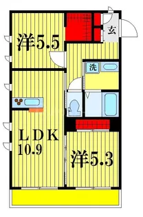 ベル・フルール【2階】の間取り