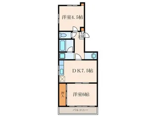 ラポ-ル21【4階】の間取り