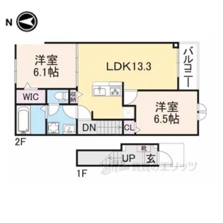 ベル・エクラ2【2階】の間取り