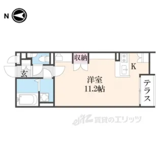 レオネクストノースブリッジ三山【2階】の間取り