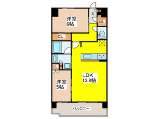 セントラルゲートレジデンス【11階】の間取り