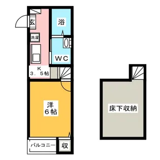 ヴェリテール本陣【2階】の間取り