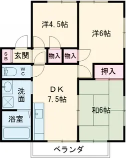 エリームA棟【2階】の間取り
