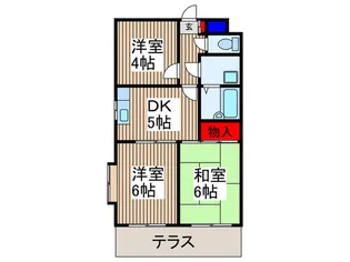ヒルサイドテラス【1階】の間取り