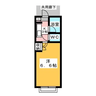ピグレット【2階】の間取り