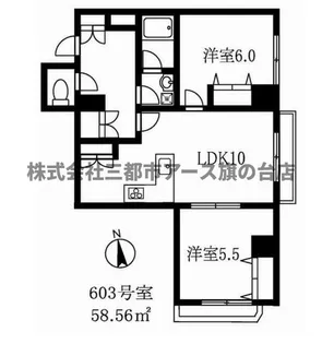 日経エスプラナード【6階】の間取り