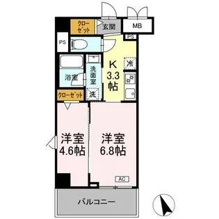 【新築】ヴィラトルチュ東刈谷【3階】の間取り