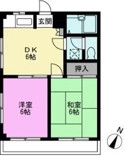 ハイツルレーブ【3階】の間取り