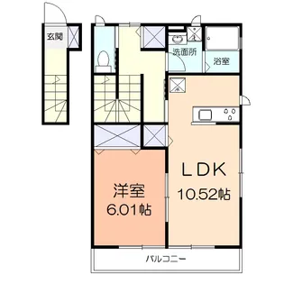 カーサ ラシュレ【2階】の間取り