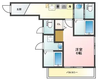 ファースト月島【3階】の間取り
