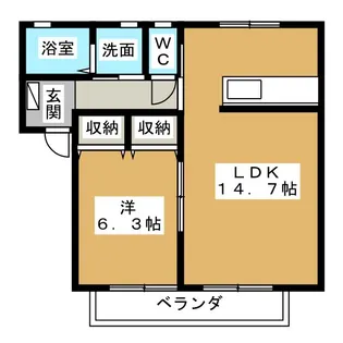 エイトヒル弐番館【2階】の間取り