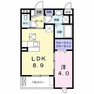 プラージュ【1階】の間取り