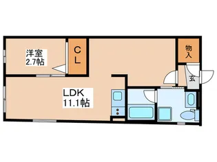 BLISSDIA笹塚代田橋【4階】の間取り