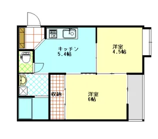 メゾンド・アウル【1階】の間取り